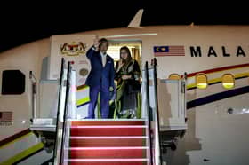 King, Queen leave for special visit to UK