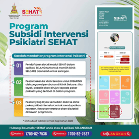 Manfaatkan kemudahan program Sehat dengan memuat turun aplikasi SELangkah