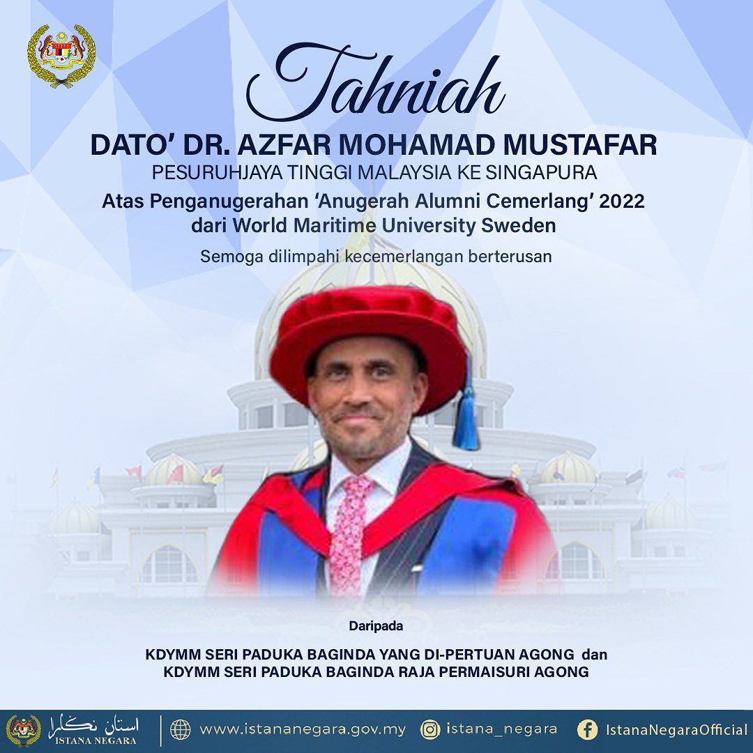 Azfar's WMU award proves Malaysia can produce world-standard individuals, says the King