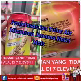 Nutri Malt drink has no halal certification - Jakim