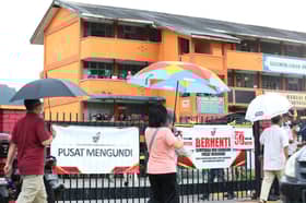 BN, PN booths outside polling centres violate EC regulations