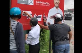 Polis giat jejak individu khianat poster calon HARAPAN Lembah Pantai