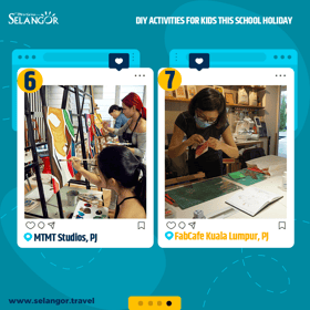 Tujuh lokasi untuk kanak-kanak berkreatif ketika cuti sekolah