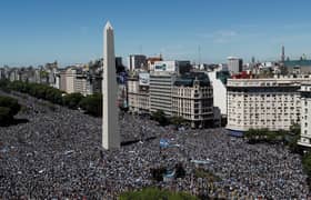 Argentina's World Cup heroes forced to abandon bus parade, complete celebrations in helicopters