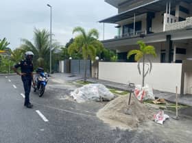 MPKL issues offence notice to homeowner who left construction material on road