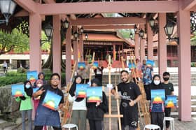 Bengkel seni di Galeri Shah Alam ketika cuti sekolah dapat sambutan