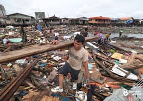 38 lagi rumah roboh di Sandakan susulan air pasang, fenomena sama diramal berulang malam ini