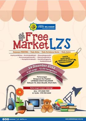 LZS tawar pakaian, barang elektrik percuma buat asnaf esok