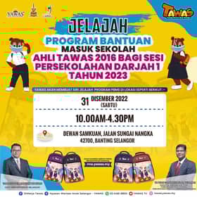 Kaunter bantuan masuk sekolah Tawas di Banting Sabtu ini