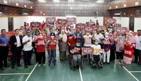 60 families including persons with disabilities receive Chinese New Year donations from MBPJ