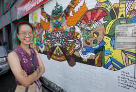 Two-month stint pays off as artist brings new glow to SS2 murals