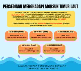 Fenomena air pasang besar di Permatang Sedepa, orang ramai dinasihat waspada