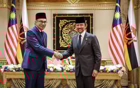 Sultan Brunei terima menghadap Anwar di Istana Nurul Iman