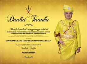 PM ucap tahniah sempena Hari Keputeraan Yang Dipertuan Besar Negeri Sembilan