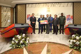 MB hands over boats to local authorities, police, Fire Dept for flood preparations