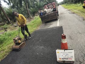 Infrasel baiki jalan di Kanchong selepas 24 jam terima aduan