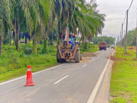 Infrasel baiki bahu jalan di Tanjong Karang dalam tempoh 24 jam selepas terima aduan