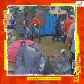 1,700 kg sampah dikumpul di tiga tempat dalam tempoh tiga minggu