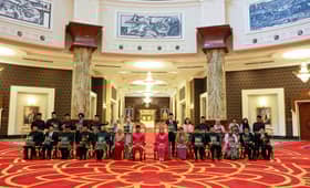 King presents letters of appointment to 21 judges