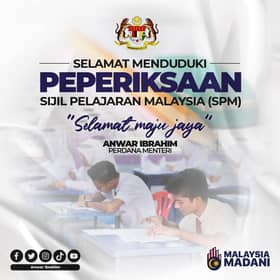 PM mendoakan calon SPM capai kejayaan