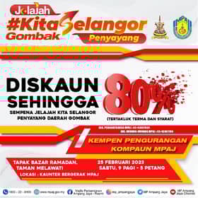 MPAJ tawar diskaun kompaun 80 peratus sempena Jelajah Selangor
