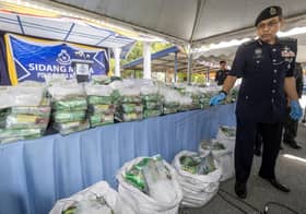 Police seize RM17.9 mln worth of drugs found in van