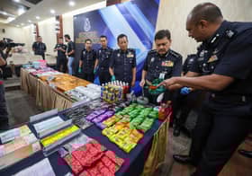 Cops bust three drug distribution syndicates, seize RM2 mln worth of drugs