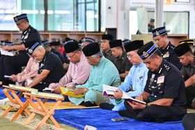 King attends Yassin recital in conjunction with 216th Police Day