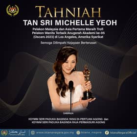 King, Queen congratulate Michelle Yeoh on historic Oscar win