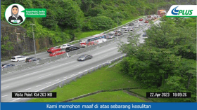 Aliran trafik beberapa lebuh raya perlahan petang ini