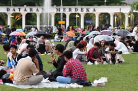 Giant oil lamp, highlight of Motac’s Iftar @ KL programme at Dataran Merdeka