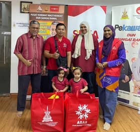 33 kanak-kanak DUN Sungai Ramal terima bantuan makanan berkhasiat