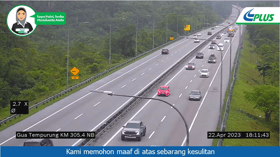 Aliran trafik di lebuh raya utama lancar