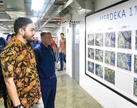 Tengku Amir Shah berkenan melawat tapak binaan Menara Merdeka 118