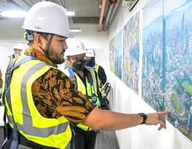 Raja Muda visits Menara Merdeka 118 construction site