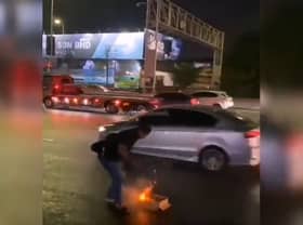 Cops nab man for letting off firecrackers on MRR2