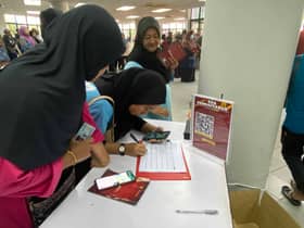 Buka kaunter daftar kursus asuhan percuma di jualan murah DUN Kota Damansara