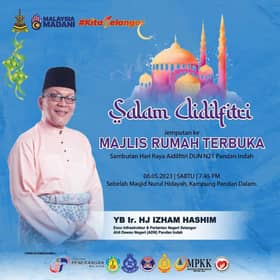 Warga Pandan Indah dijemput hadir rumah terbuka, peluang menang cabutan bertuah