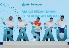 MB rasmi pecah tanah Skim Bekalan Air Rasau, projek demi kelestarian bekalan air