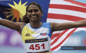 Atlet olahraga wanita lebur rekod kebangsaan acara 400 meter di Amerika Syarikat
