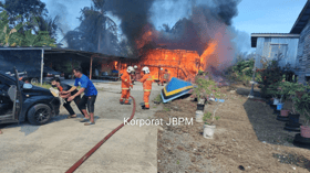 Bayi empat bulan melecur kepala, kaki, rumah terbakar