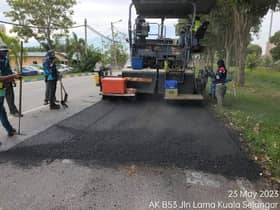 Infrasel baiki jalan di Petaling, Klang selepas 24 jam terima aduan