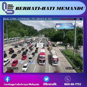 Trafik di lebuh raya utama ke utara, pantai timur mulai sesak