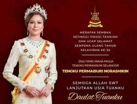 MB sembah tahniah, ucap selamat sempena ulang tahun kelahiran Tengku Permaisuri