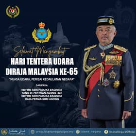 King conveys 65th anniversary wishes to RMAF