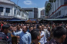 Shouts of 'Bapak Jokowi' greet Indonesian president at Chow Kit