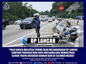 Polis laksana Op Lancar sempena Aidiladha mulai esok, pastikan trafik bergerak baik