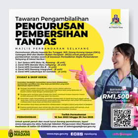 MPS tawar urus pembersihan tandas awam kepada B40, OKU