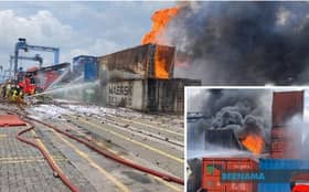 13 kontena terbakar di Pelabuhan Klang, tiada kemalangan jiwa
