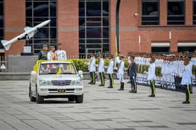 King attends Trooping the Colours ceremony